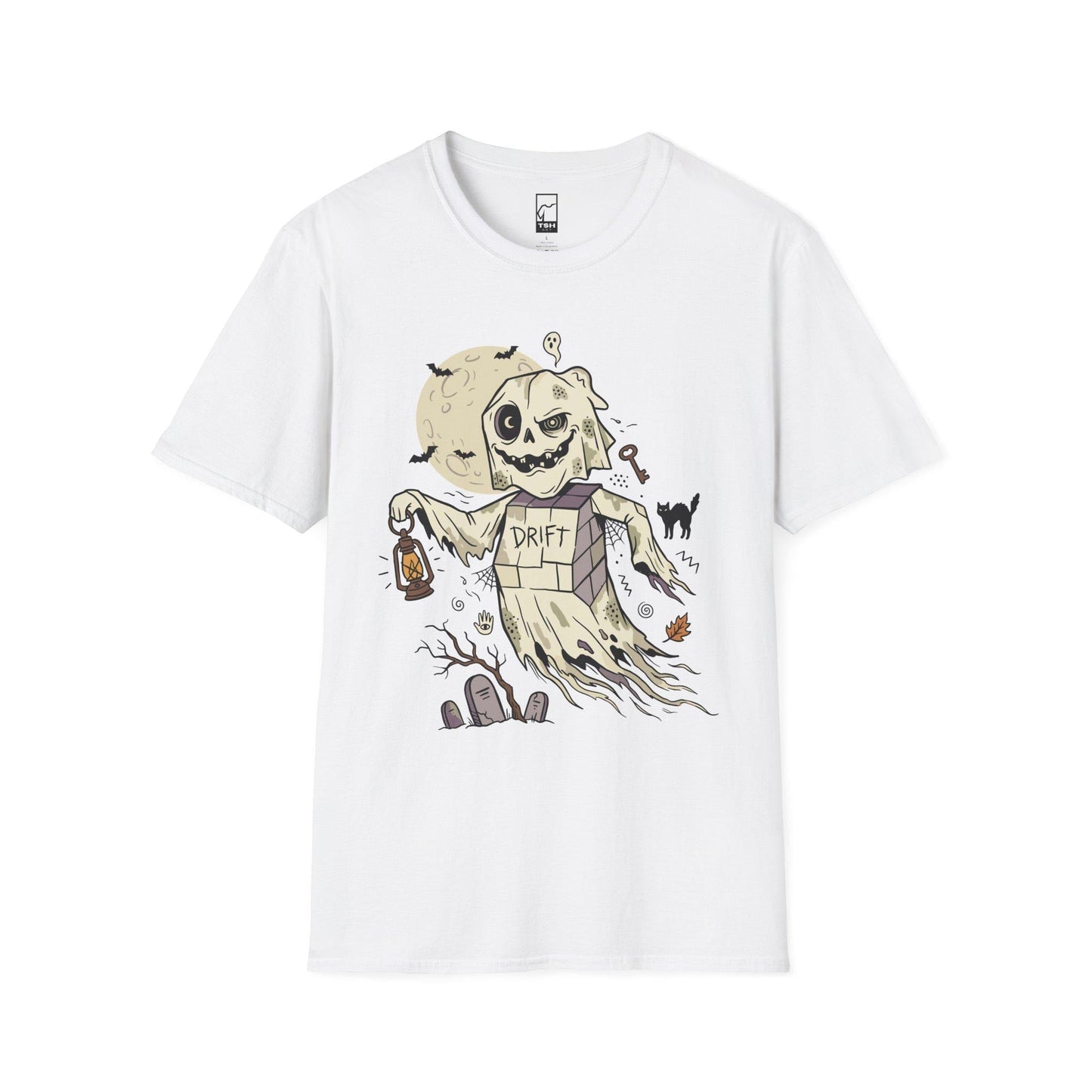 Funny Ghost T-Shirt | Vintage Halloween Shirt | Spooky Graveyard Graphic Tee | Retro Ghost Shirt | Cute Halloween Tee | Unisex Ghost Gift