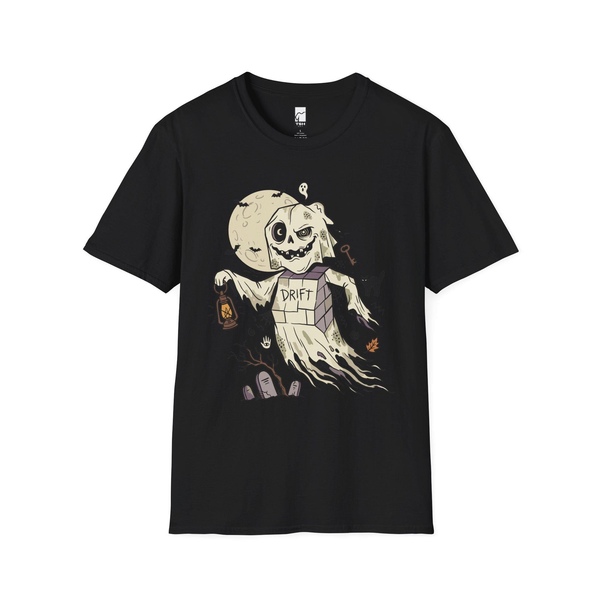Funny Ghost T-Shirt | Vintage Halloween Shirt | Spooky Graveyard Graphic Tee | Retro Ghost Shirt | Cute Halloween Tee | Unisex Ghost Gift