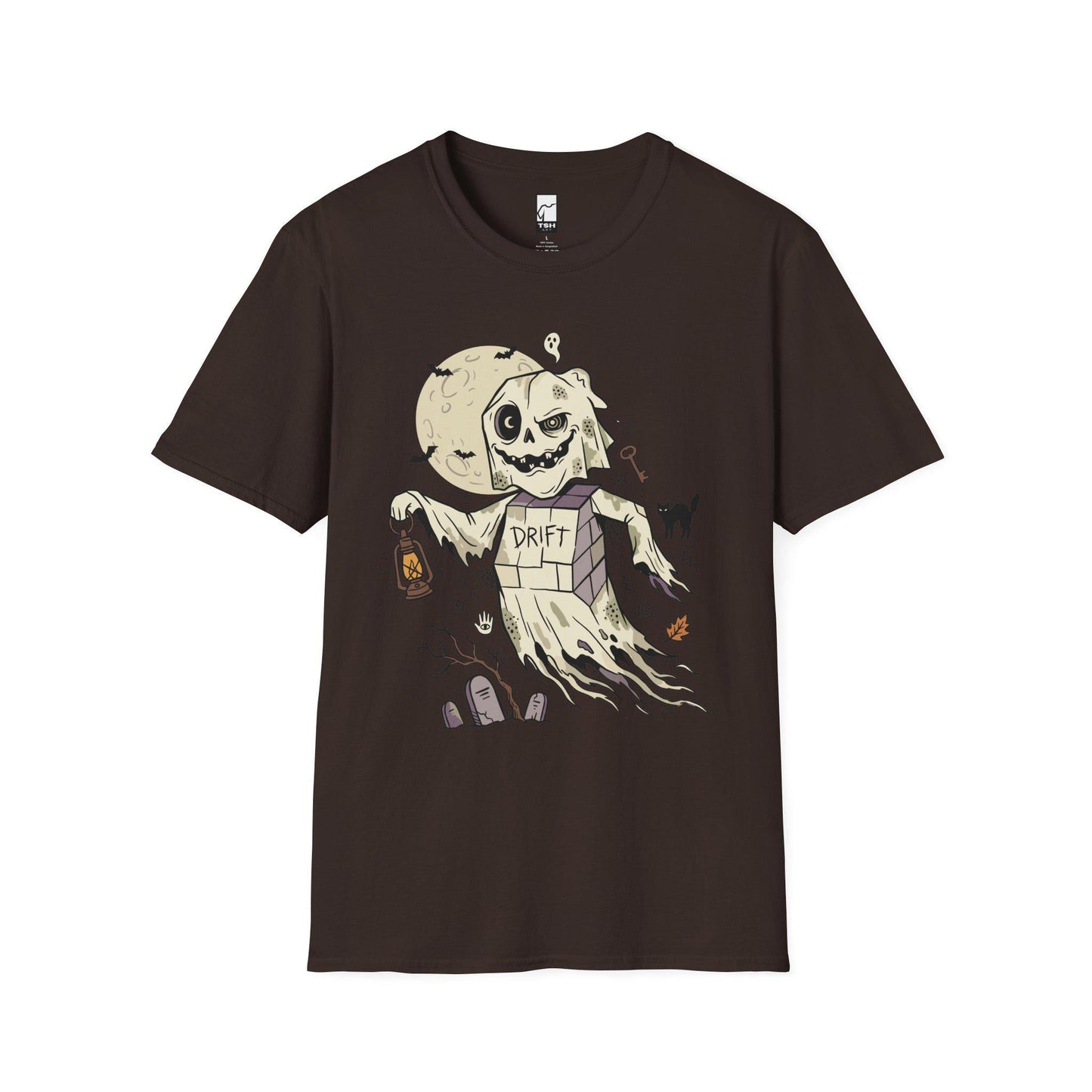 Funny Ghost T-Shirt | Vintage Halloween Shirt | Spooky Graveyard Graphic Tee | Retro Ghost Shirt | Cute Halloween Tee | Unisex Ghost Gift