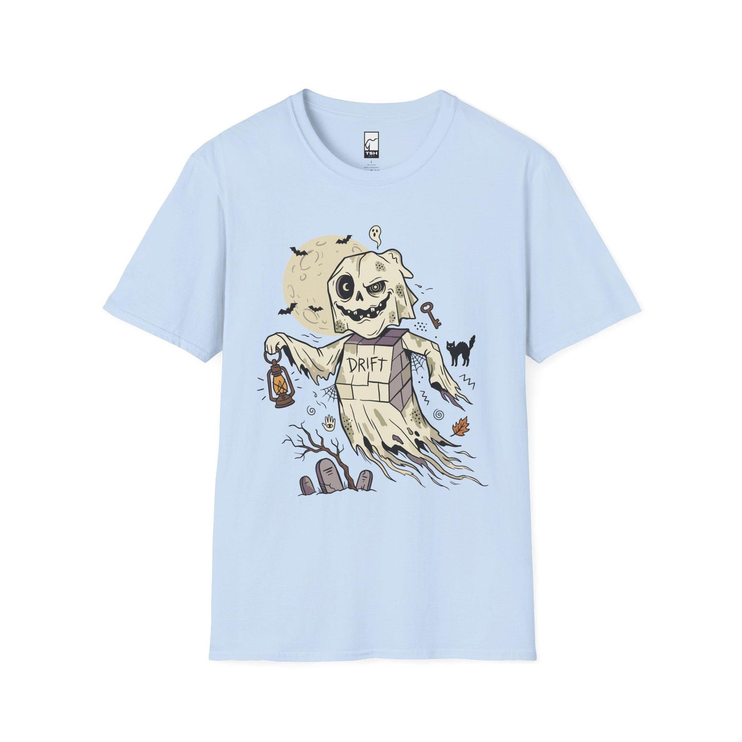 Funny Ghost T-Shirt | Vintage Halloween Shirt | Spooky Graveyard Graphic Tee | Retro Ghost Shirt | Cute Halloween Tee | Unisex Ghost Gift