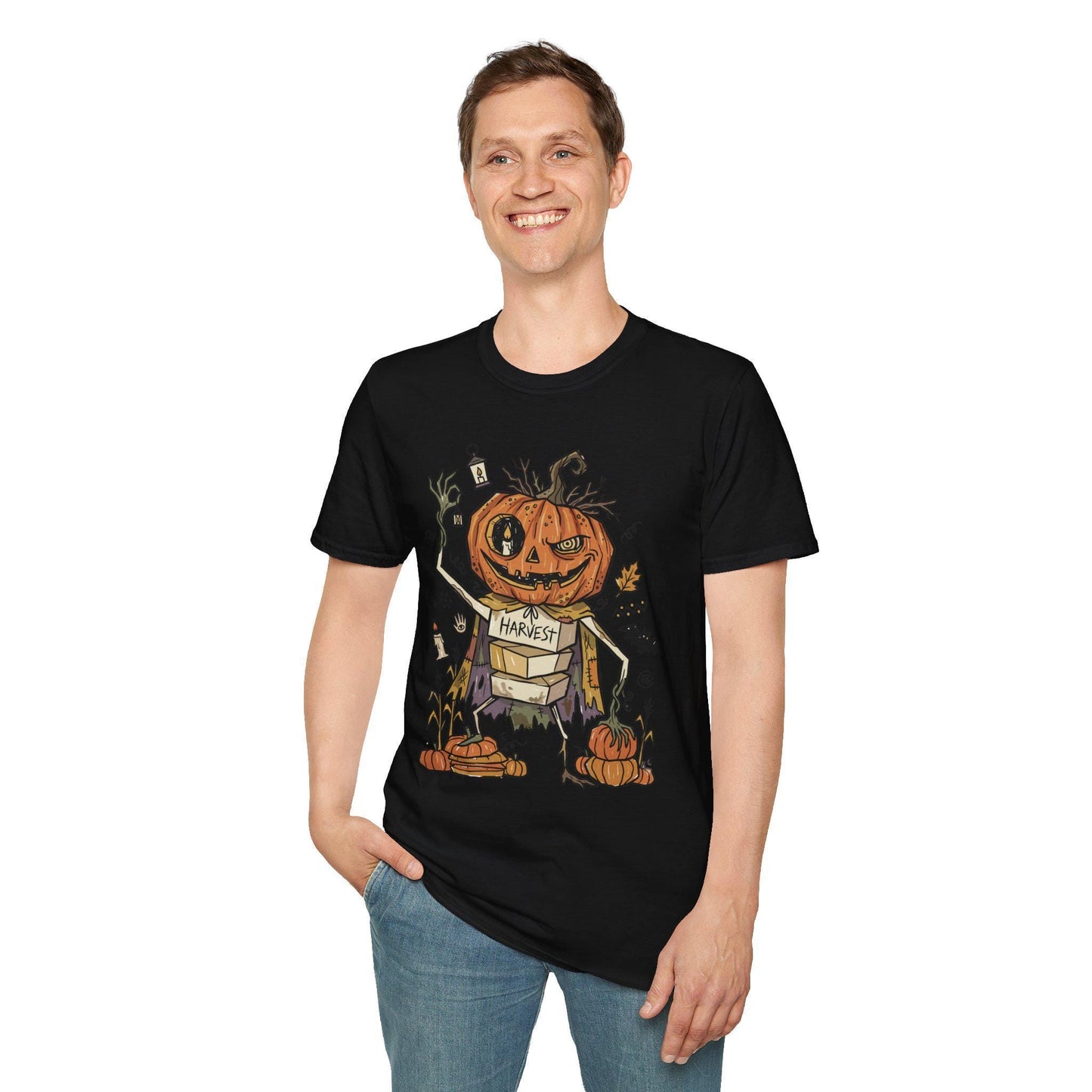 Funny Pumpkin T-Shirt | Jack O Lantern Shirt | Halloween Graphic Tee | Spooky Pumpkin Shirt | Fall Harvest Tee | Unisex Halloween Gift