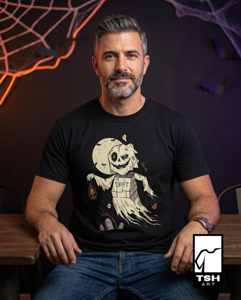 Funny Ghost T-Shirt | Vintage Halloween Shirt | Spooky Graveyard Graphic Tee | Retro Ghost Shirt | Cute Halloween Tee | Unisex Ghost Gift