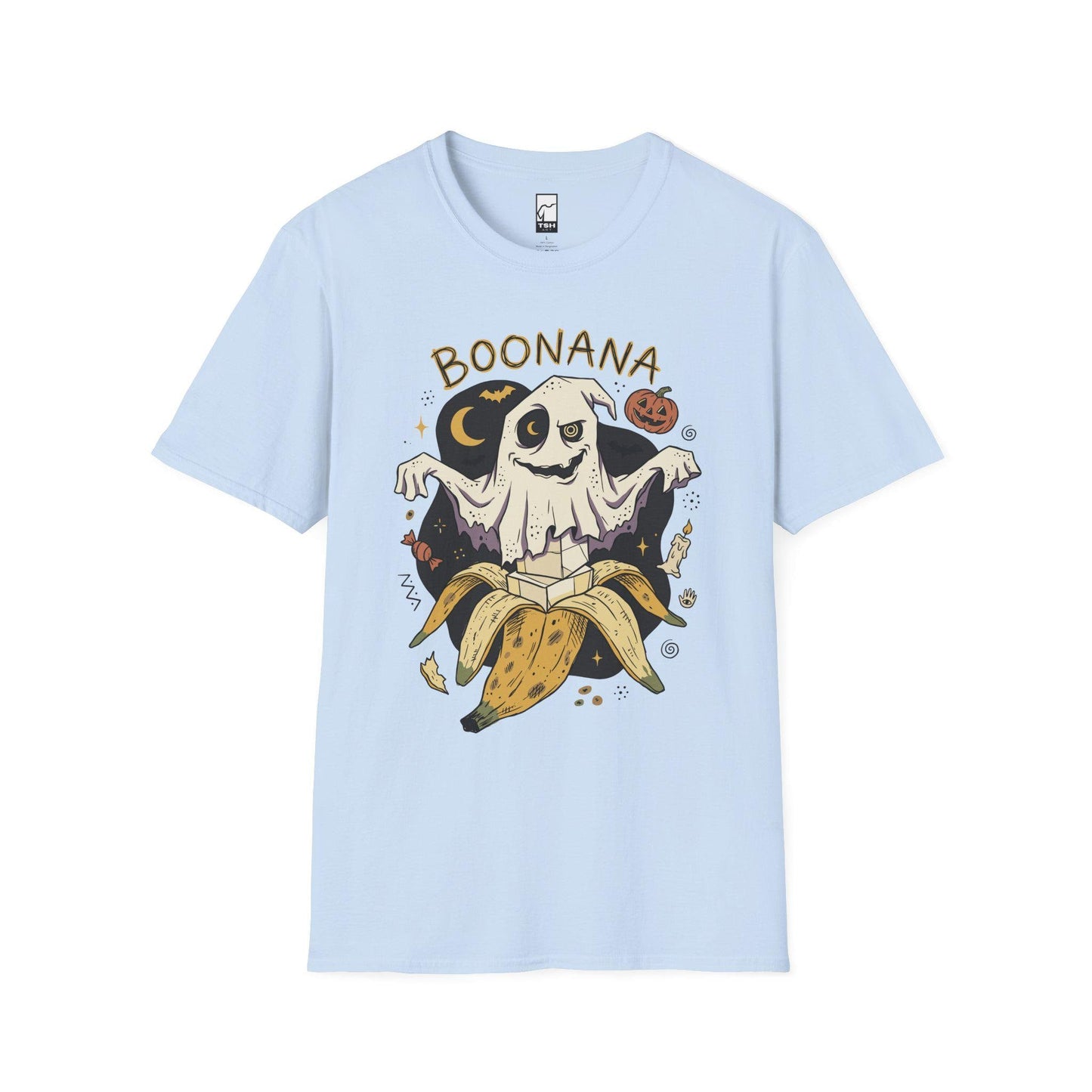 Funny Ghost Banana Shirt | Boonana Halloween T Shirt | Cute Spooky Pun Tee | Pumpkin Moon Graphic Tee | Vintage Halloween Tee | Unisex Gift