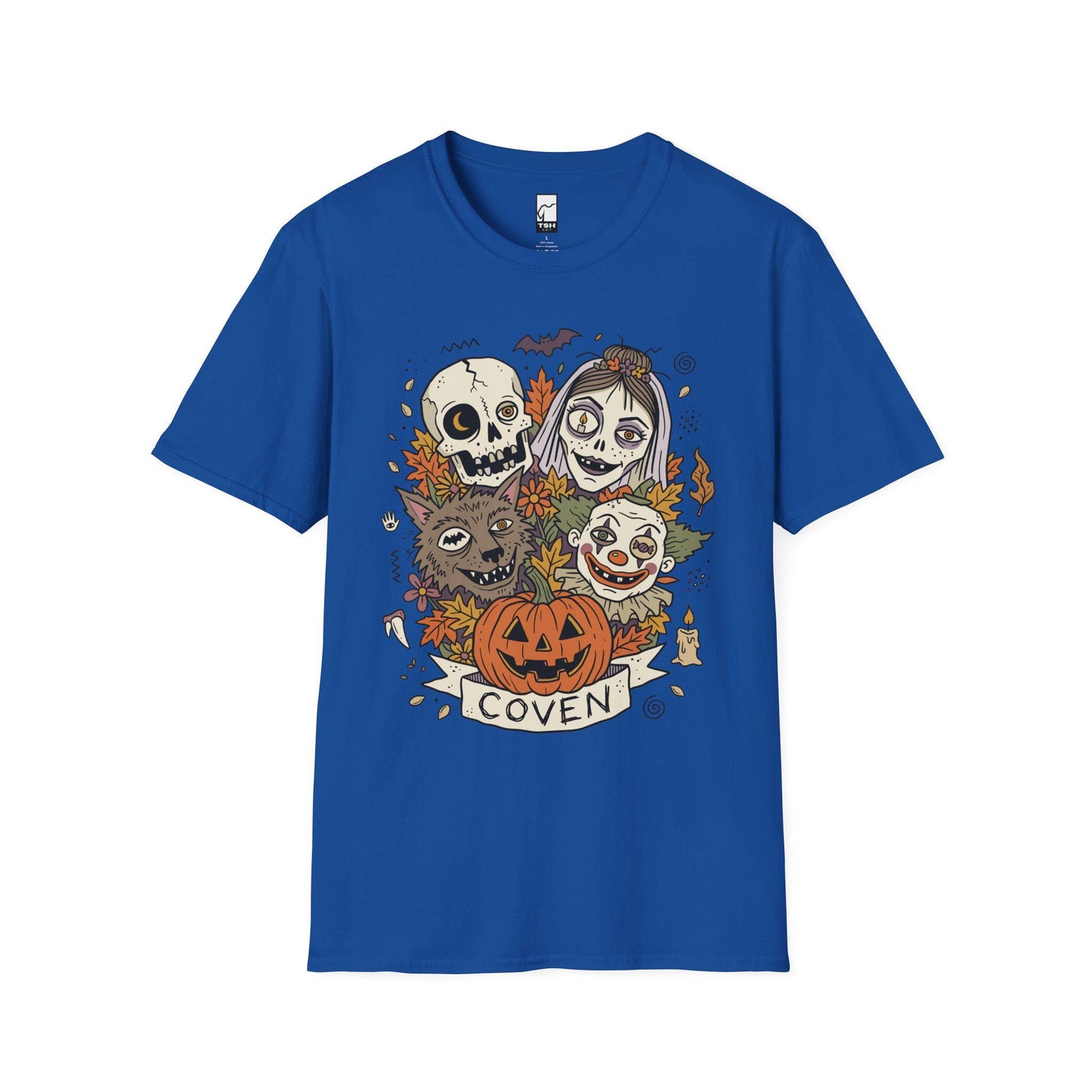 Vintage Halloween Shirt | Skull Werewolf T Shirt | Creepy Clown Witch Tee | Pumpkin Coven Graphic Tee | Retro Horror Tee | Unisex Gift