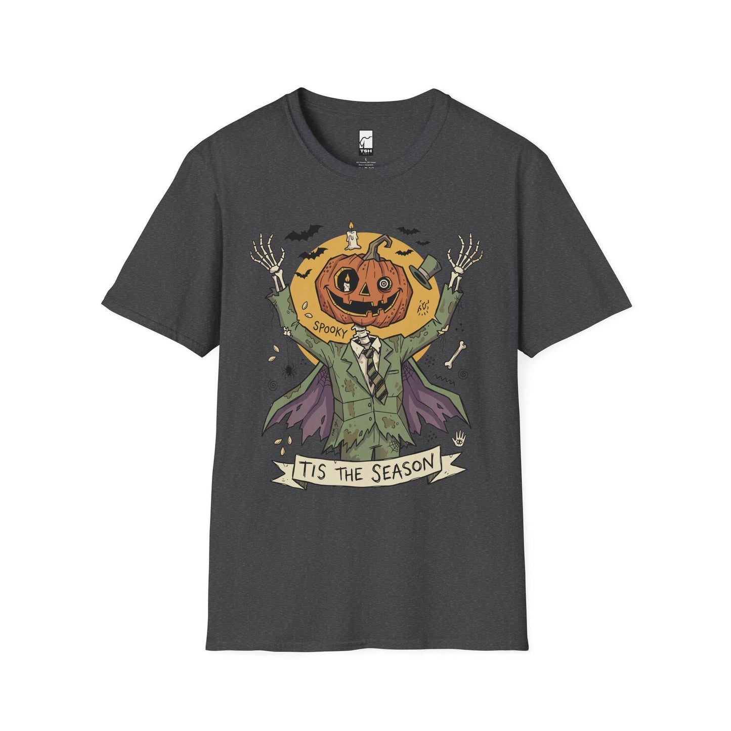 Jack O Lantern Scarecrow Shirt | Spooky Pumpkin Tee | Funny Halloween Graphic Tee | Tis The Season Shirt | Retro Fall Tee | Unisex Gift