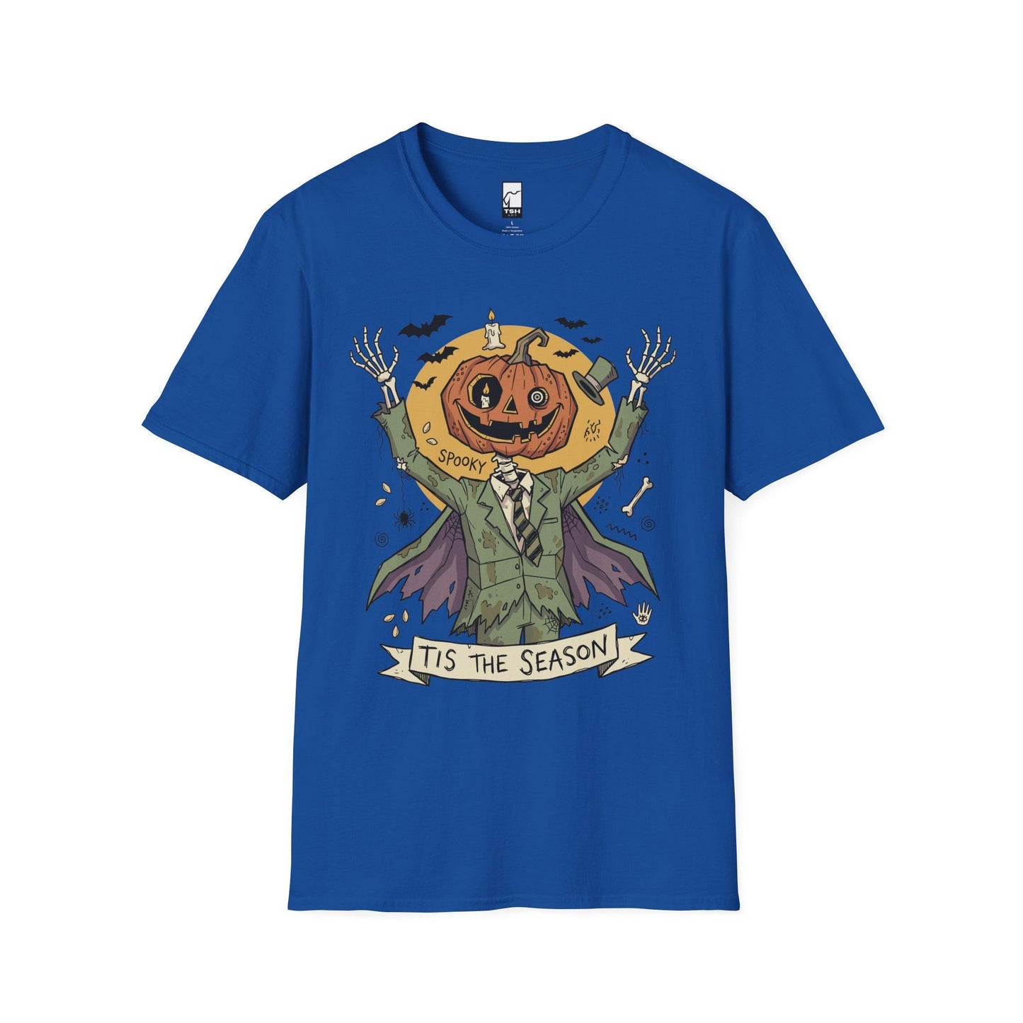 Jack O Lantern Scarecrow Shirt | Spooky Pumpkin Tee | Funny Halloween Graphic Tee | Tis The Season Shirt | Retro Fall Tee | Unisex Gift