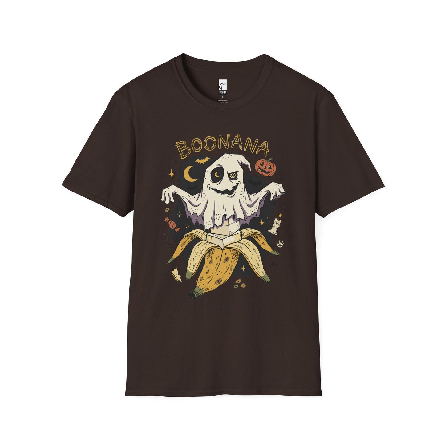 Funny Ghost Banana Shirt | Boonana Halloween T Shirt | Cute Spooky Pun Tee | Pumpkin Moon Graphic Tee | Vintage Halloween Tee | Unisex Gift