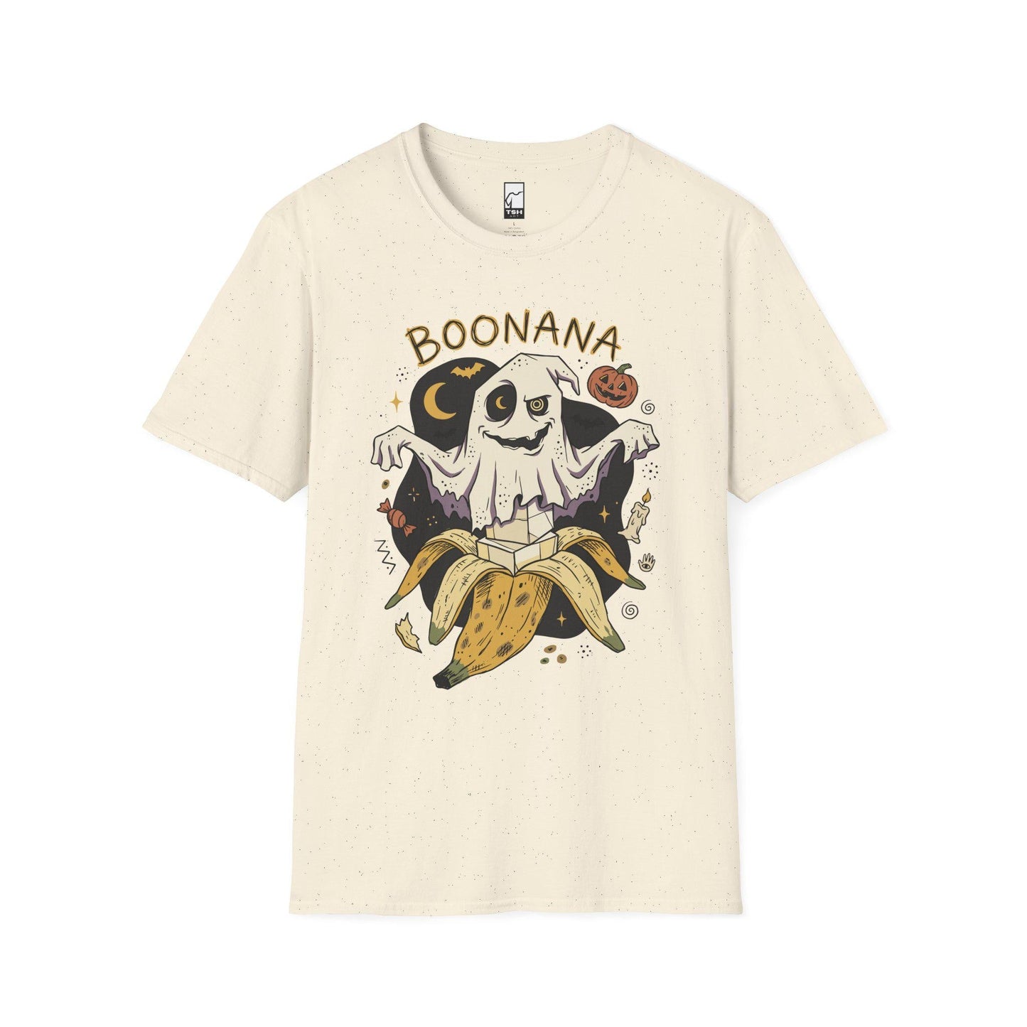 Funny Ghost Banana Shirt | Boonana Halloween T Shirt | Cute Spooky Pun Tee | Pumpkin Moon Graphic Tee | Vintage Halloween Tee | Unisex Gift