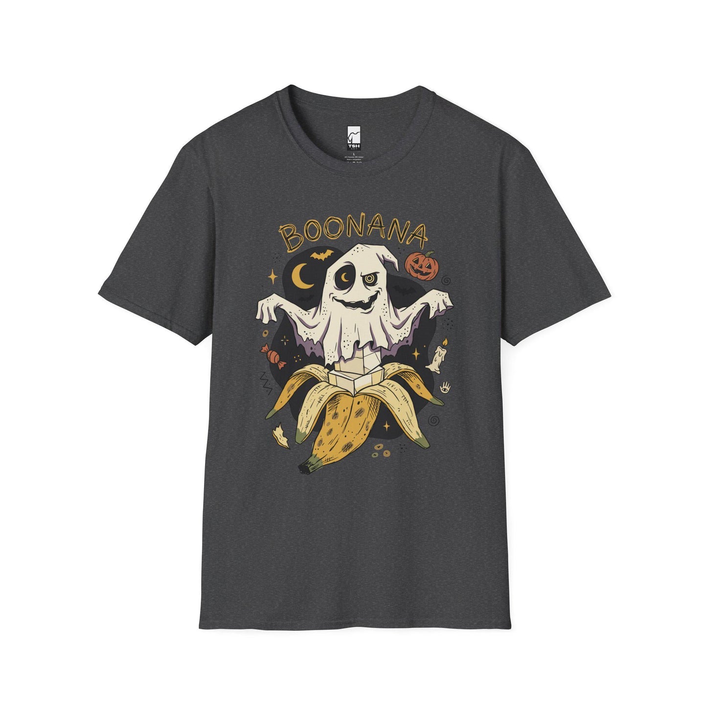Funny Ghost Banana Shirt | Boonana Halloween T Shirt | Cute Spooky Pun Tee | Pumpkin Moon Graphic Tee | Vintage Halloween Tee | Unisex Gift