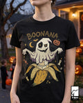 Funny Ghost Banana Shirt | Boonana Halloween T Shirt | Cute Spooky Pun Tee | Pumpkin Moon Graphic Tee | Vintage Halloween Tee | Unisex Gift