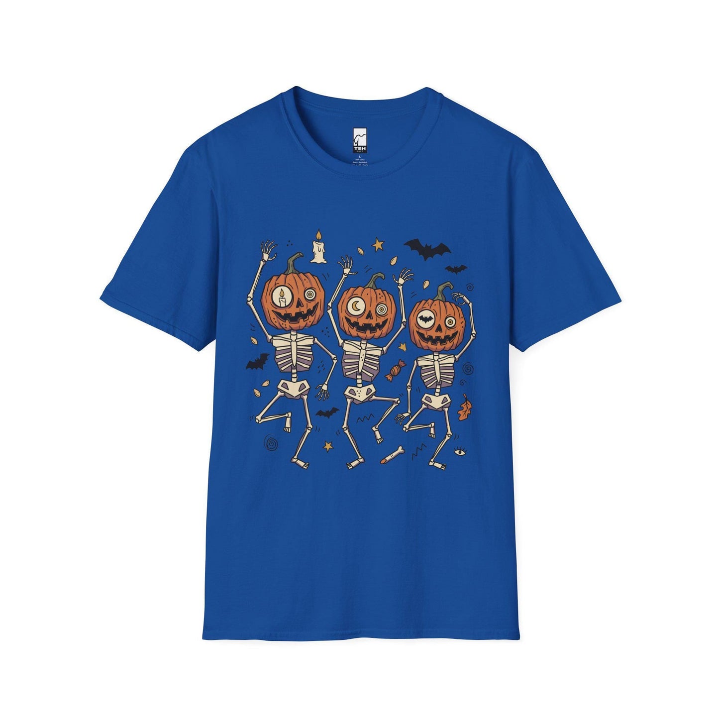 Dancing Pumpkin Skeletons T-Shirt | Halloween Jack-o'-Lanterns