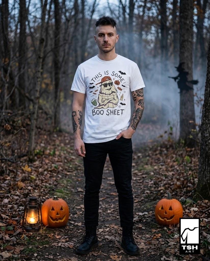 Halloween Funny Ghost Shirt | Funny Boo Sheet Tee | Cool Ghost T Shirt | Sassy Spooky Quote Tee | Vintage Sassy Ghost Tee | Unisex Gift